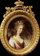 BONE, Henry Miniature of lady dysart china oil painting artist